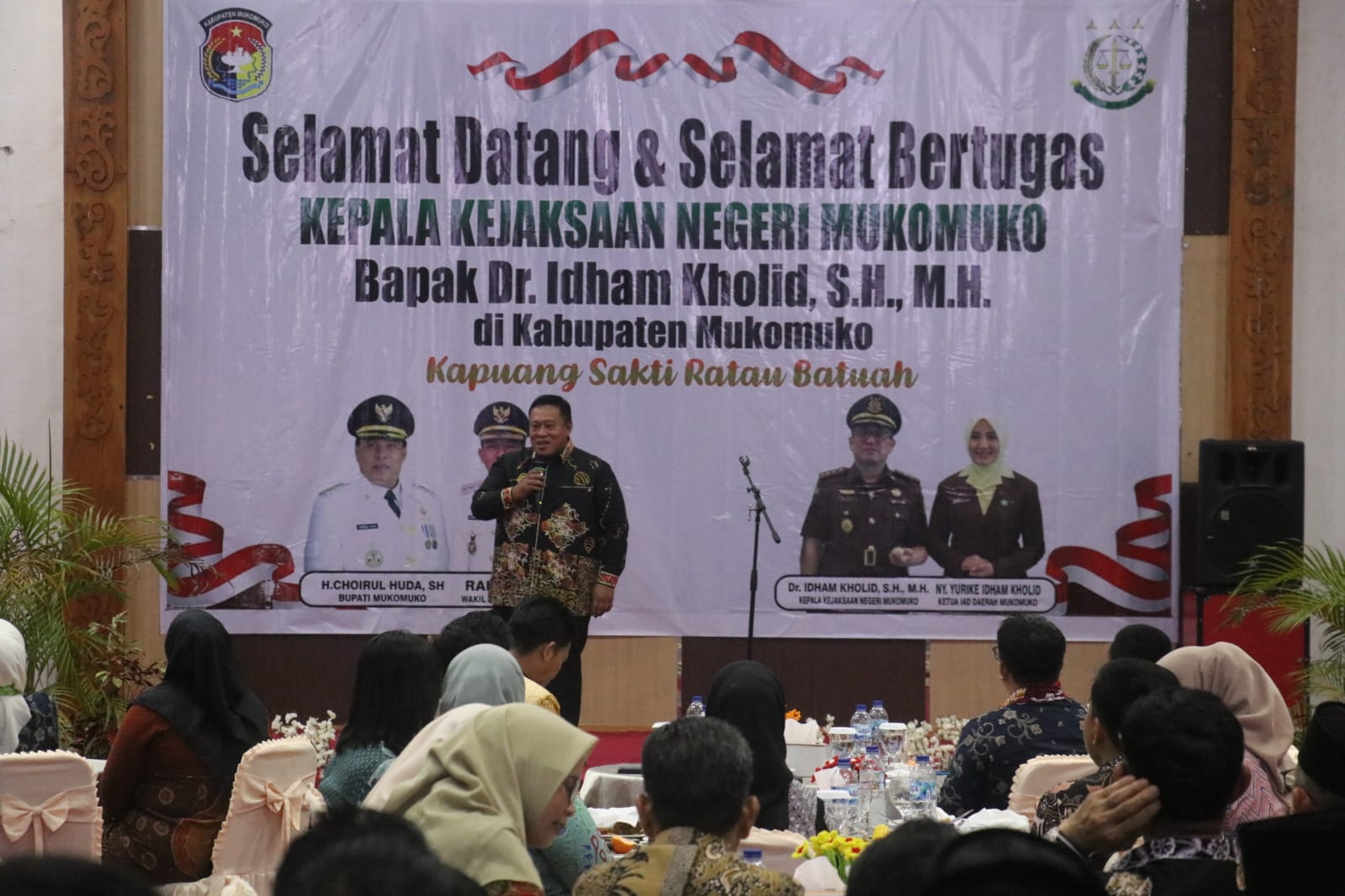 Perkuat Sinergitas, Pemkab Mukomuko Sambut Kedatangan Kajari Baru Dr. Idham Kholid